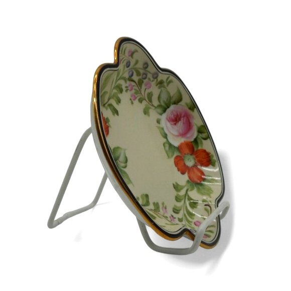 NORITAKE Floral Poppy Hand-Painted Porcelain Dish Made In Japan, Vintage - Picture 4 of 11